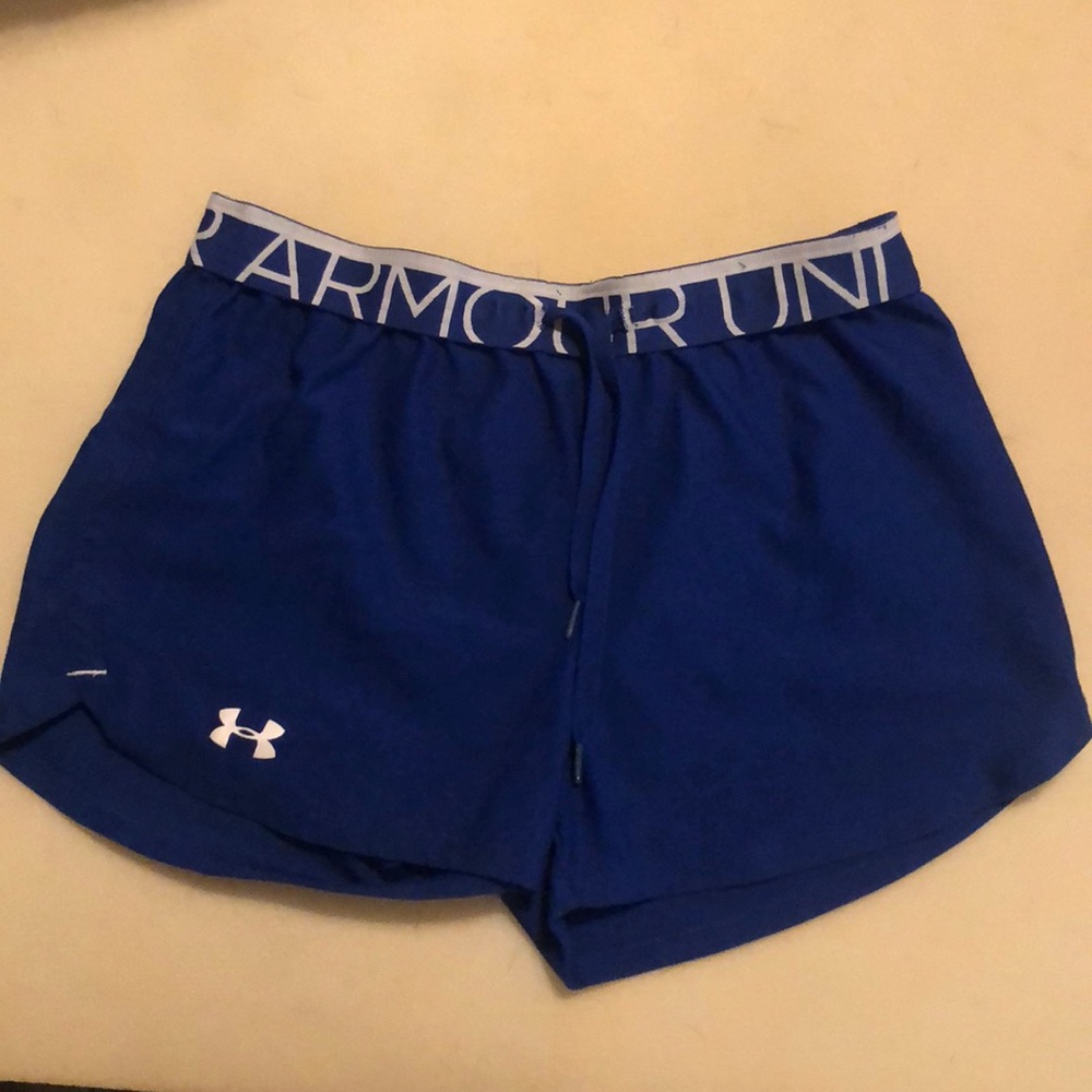 royal blue under armour shorts